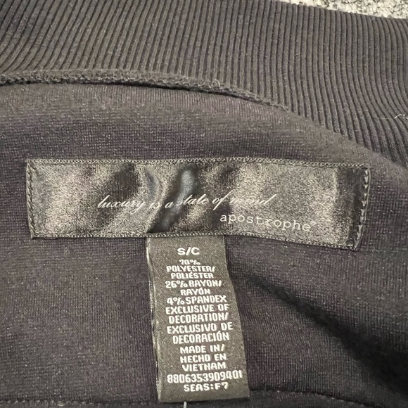 Apostrophe Black Utility Short Stile Zip Up Jacket - Picture 12 of 12